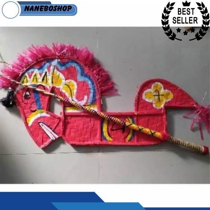 Promo Murah Jaran Kepang / Jaranan Anak Dewasa / Jaran Kepang Bonus Pecut