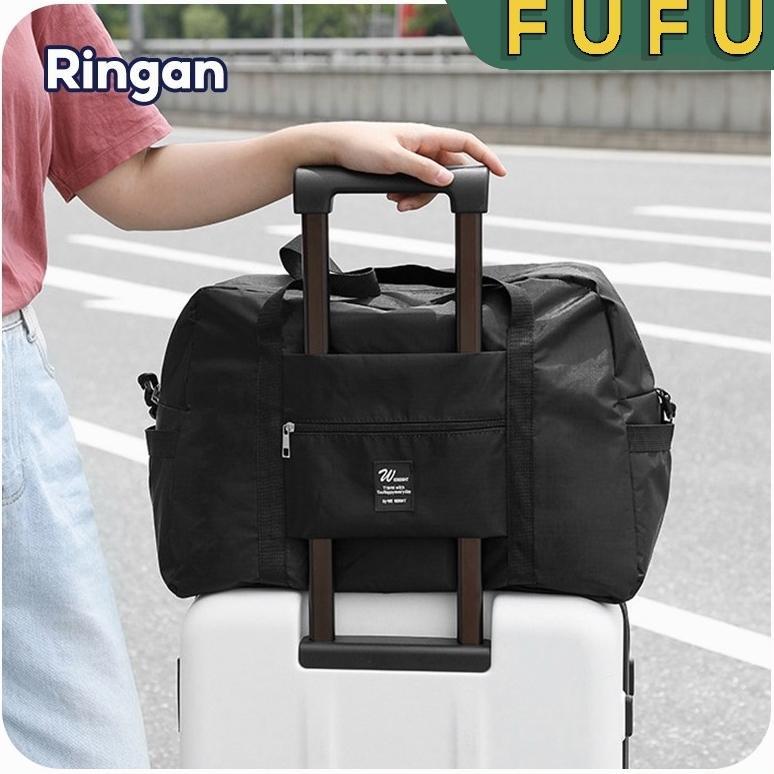 Premium Fufu Tas Travel Jinjing Besar / Tas Travel Kain Oxford Waterproof / Tas Travel Koper