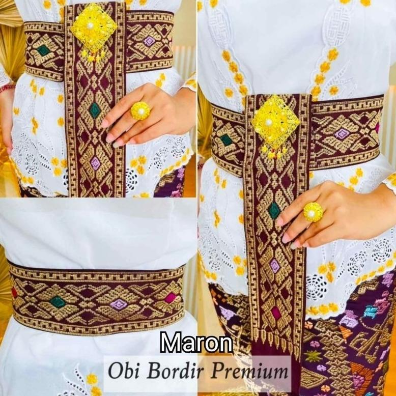 NEW Selendang Obi Songket Bordir Premium|Obi Bordir Songket Premium|Selendang Songket Bordir [terbai