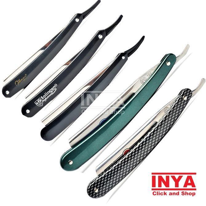 Pisau Cukur Lipat Refill Silet Magic Solingen Gold Dollar - Straight Razor Shave Haircut