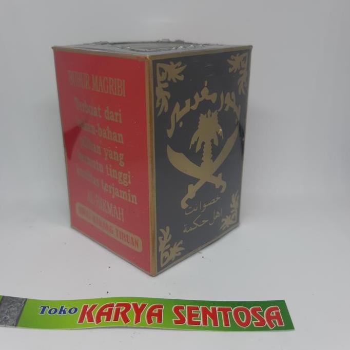 Antik Madat Buhur Magribi Segel Cover Merah Hitam