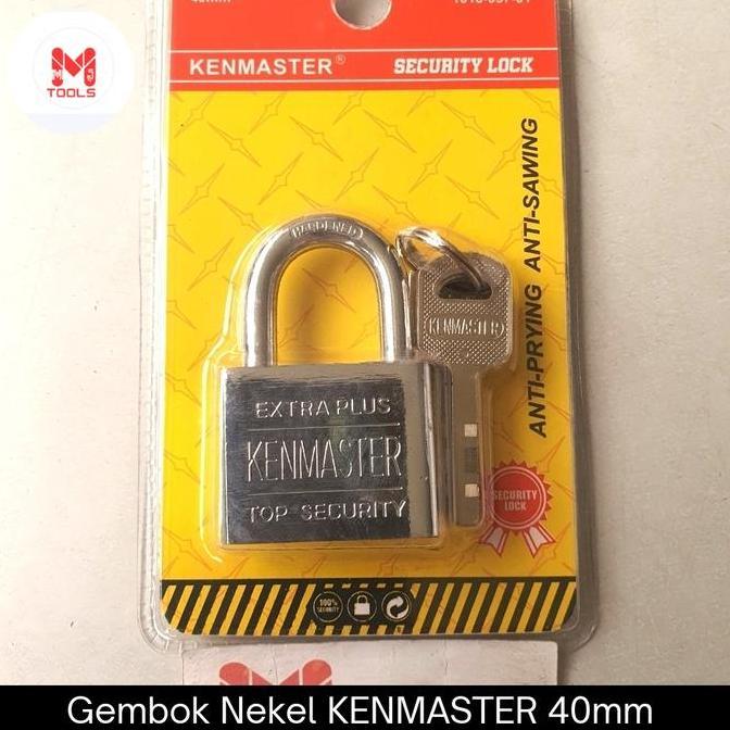 Gembok Nekel KENMASTER 40mm Pendek - KENMASTER Gembok Stainless - Gembok Anti Maling - Gembok Pagar 