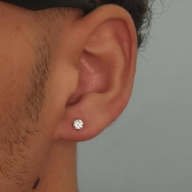 ORIGINAL Anting Fake Tindik Berlian Anting Magnet Berlian pria Wanita