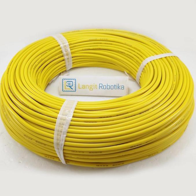 AWG 8 Kabel Silicone AWG8 Cable Silikon Wire Yellow Kuning