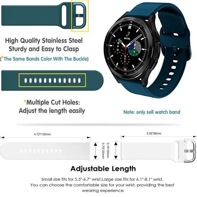 STRAP REALME WATCH 2 / 2 PRO SMART WATCH ACTIVE SILICONE TALI JAM 22MM