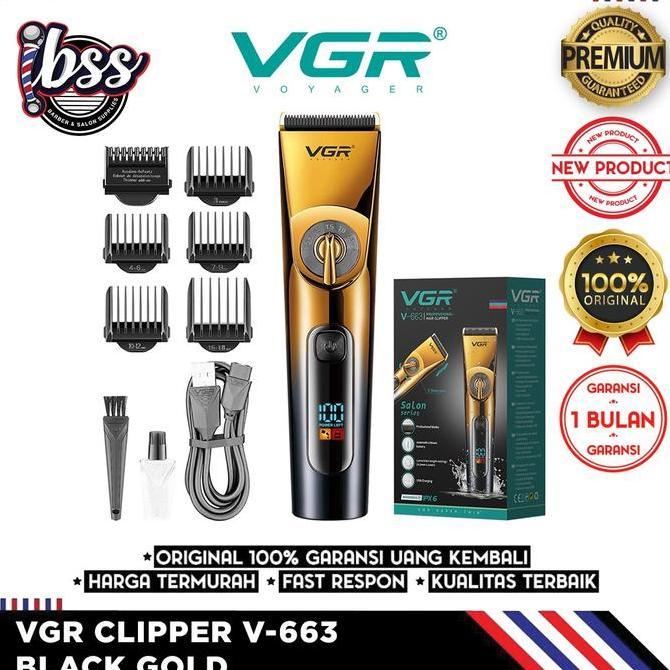 VGR CLIPPER V-663 BLACK GOLD CLIPPER CORDLESS