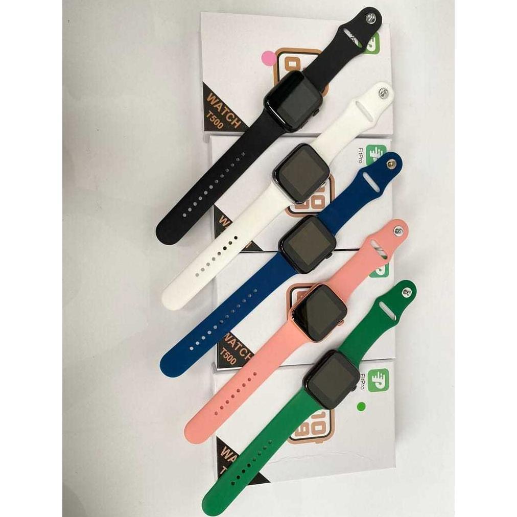 FAVORIT Smartwatch T500 Jam Tangan Pintar bisa telpon dan ganti wallpaper jam pria dan wanita
