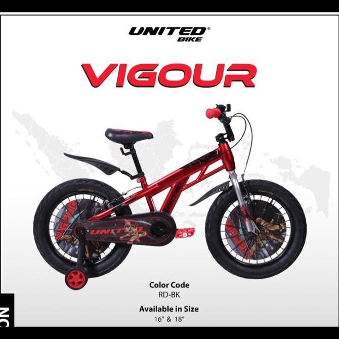 Sepeda Anak Laki Bmx United Vigour 12 16 18 New Model