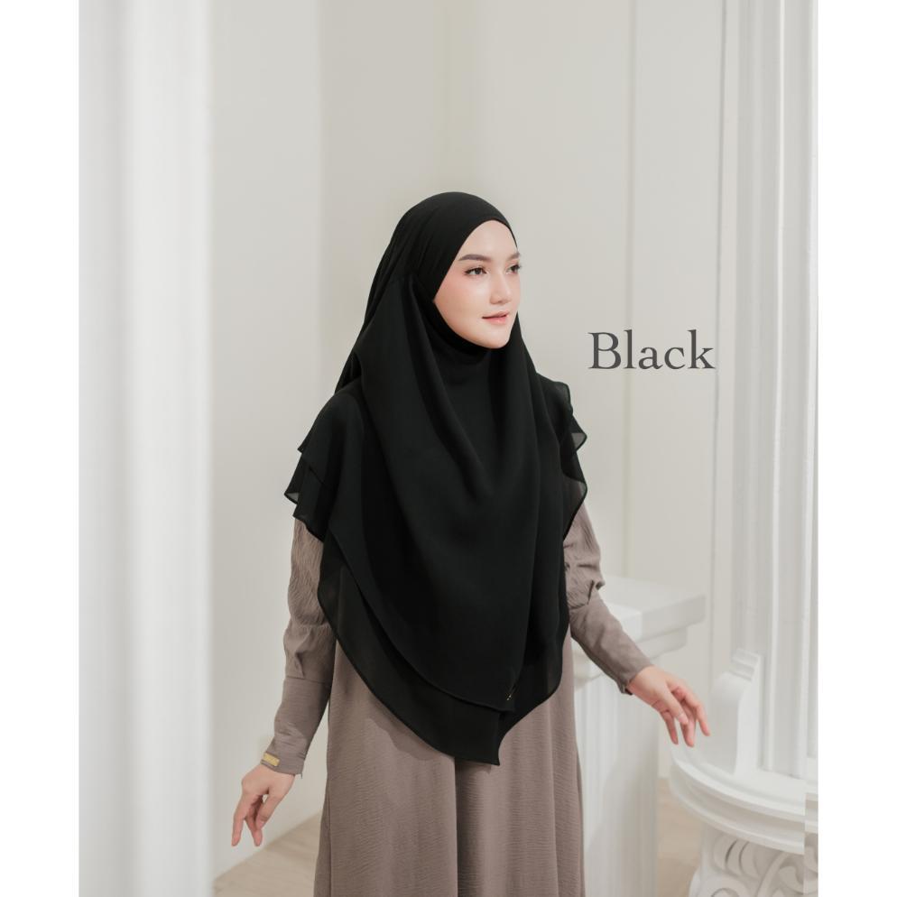OFFICIAL JILBAB KHIMAR SYARI TERBARU FRENCH KHIMAR CADAR NIQOB JUMBO CERUTI PREMIUM 2 LAYER KEKINIAN