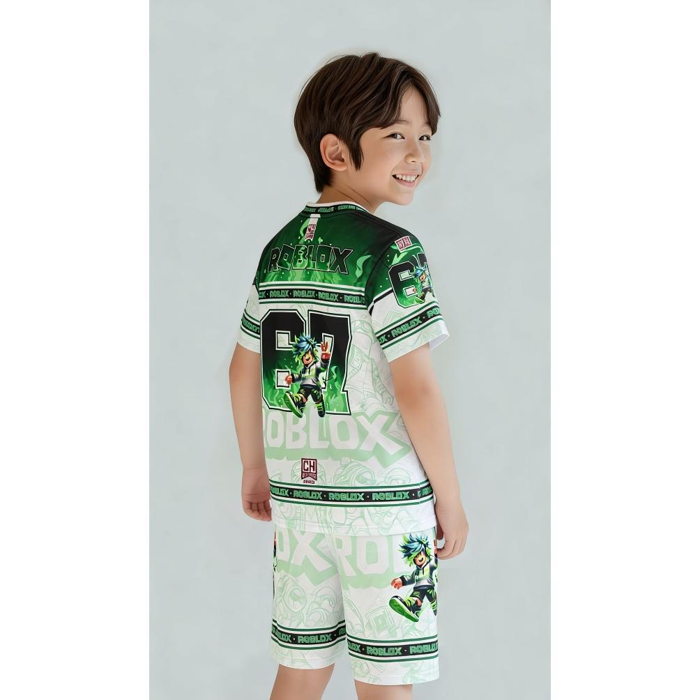 ORIGINAL set jersey anak perempuan dan laki baju celana roblox buat anak 3-13 tahun