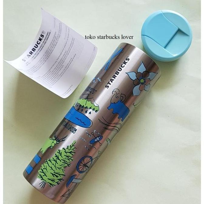 Starbucks Tumbler Stainless Steel Troy BTS Grande City Colorado