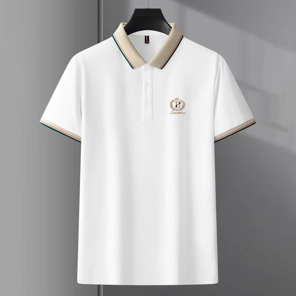 HOT Kemeja Polo Pria Nyaman dan Bernapas POLO Baru Putih