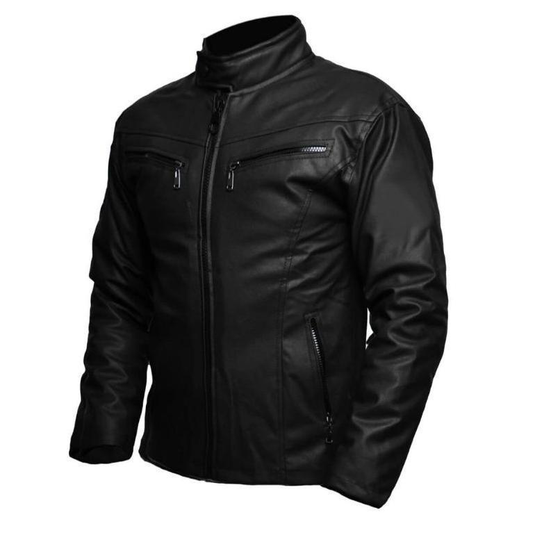EXCLUSIVE JAKET KULIT POLOS PRIA BIKERS BKR006 | JAKET TOURING | JAKET SEMI KULIT DISTRO BANKERS BAN