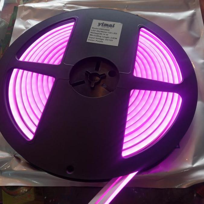 YIMAI lampu led neon flex DC 12 V warna ungu ( purple)