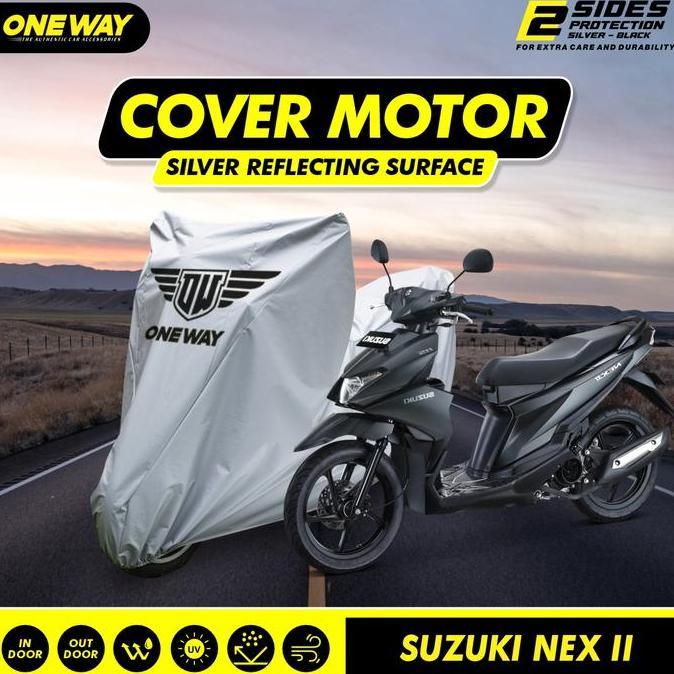 Sarung Cover Motor ONEWAY Silver Nex, Address Waterproof Anti Panas