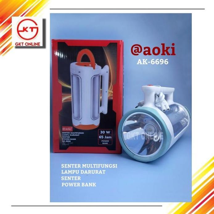 Senter Lampu Emergency AK-6696 / Senter Lampu Emergency Led Aoki