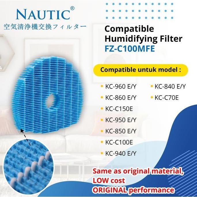 TERLARIS ORINAL NAUTIC HUMIDIFYING FILTER FZ-C100MFE FOR KC-960 KC-850 KC-C70