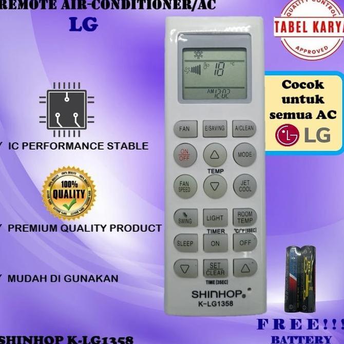 PARANE REMOTE REMOT AC LGG HERCULES MULTI UNIVERSAL K-LG1358 SHINHOP