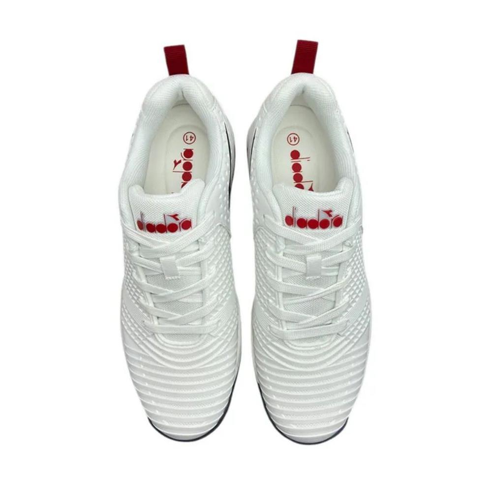 TERBARU Diadora White Sepatu Tennis Original Bulutangkis Badminton Tenis Shoe