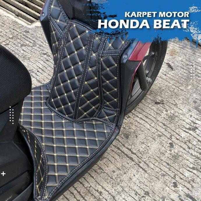 ALXAL XYKJ Karpet Kulit Honda Beat PU Karpet Sepeda Motor Honda Beat Karpet Sepeda Motor Honda Beat 
