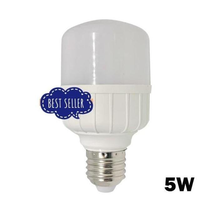 PAKET 10 PCS LAMPU LED BULB KAPSUL TABUNG 5 WATT CAHAYA PUTIH JUAL GROSIR LAMPU MURAH