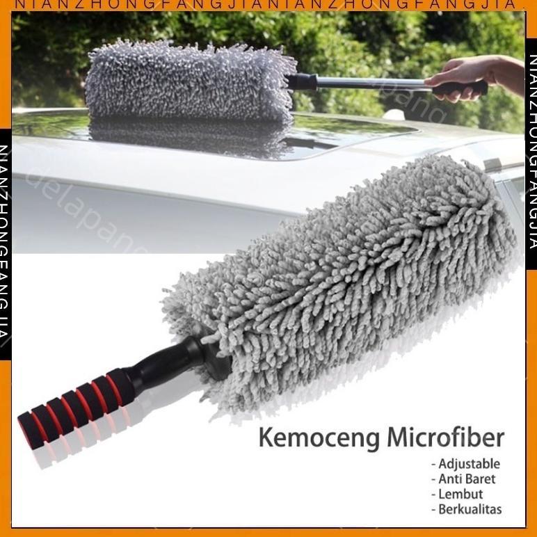 KEMOCENG MICROFIBER PEMBERSIH DEBU RUMAH & MOBIL BERBAHAN MICROFIBER TELESCOPIC KEMOCENG