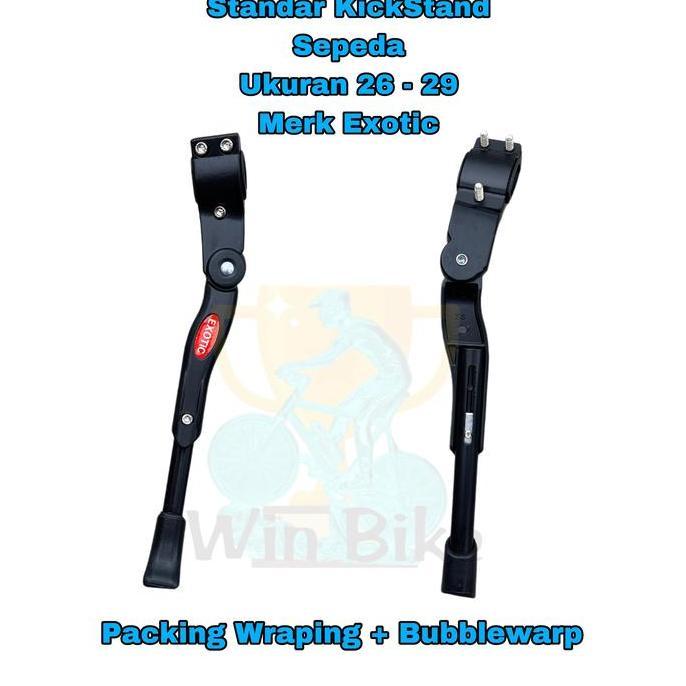 Standar Sepeda Jagang Sepeda 26 - 29 Bahan Alloy Exotic KickStand New Free Packing Wraping + BubbleW