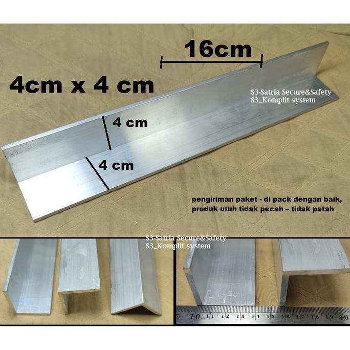 Ready AL 4cmx4cmx16cm L Siku Alumunium Heatsink Heat sink 4x4x16 panjang lebar 16cm 4cm Tekuk Almuni