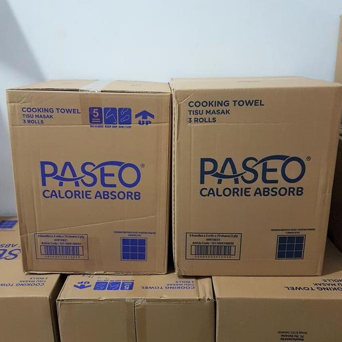 NEW PASEO TISSUE DAPUR ISI 3 ROLL-1 DUS-GRAB GOJEK ONLY ORI