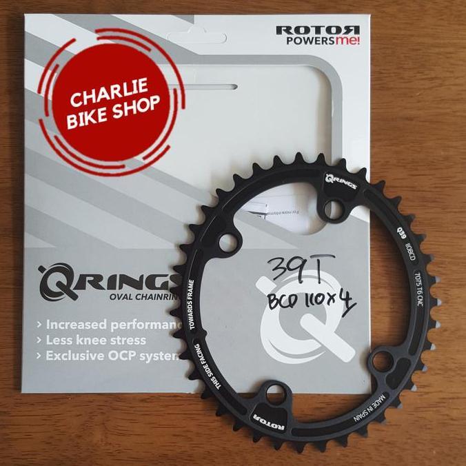 Chainring ROTOR QRINGS Oval 39T BCD110x4 - Rotor Aldhu - Shimano