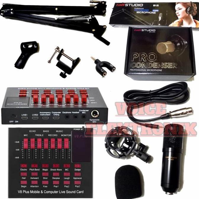 Paket BM 800 Plus Soundcard V8+ Bluetooth