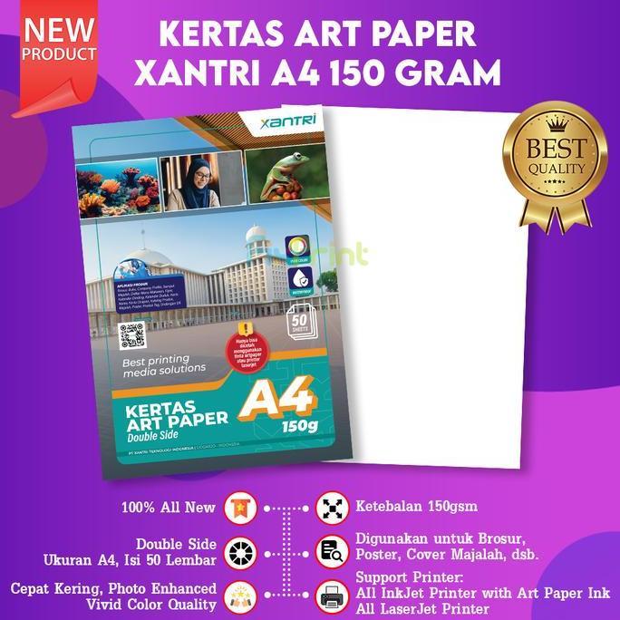 Kertas Art Paper A4 150gsm isi 50 lembar Paper Art 150 gsm