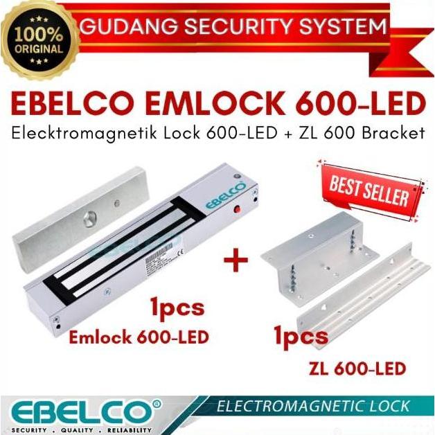 Ebelco Em Lock 600 + Zl 600 Magnetic Lock Terlaris 