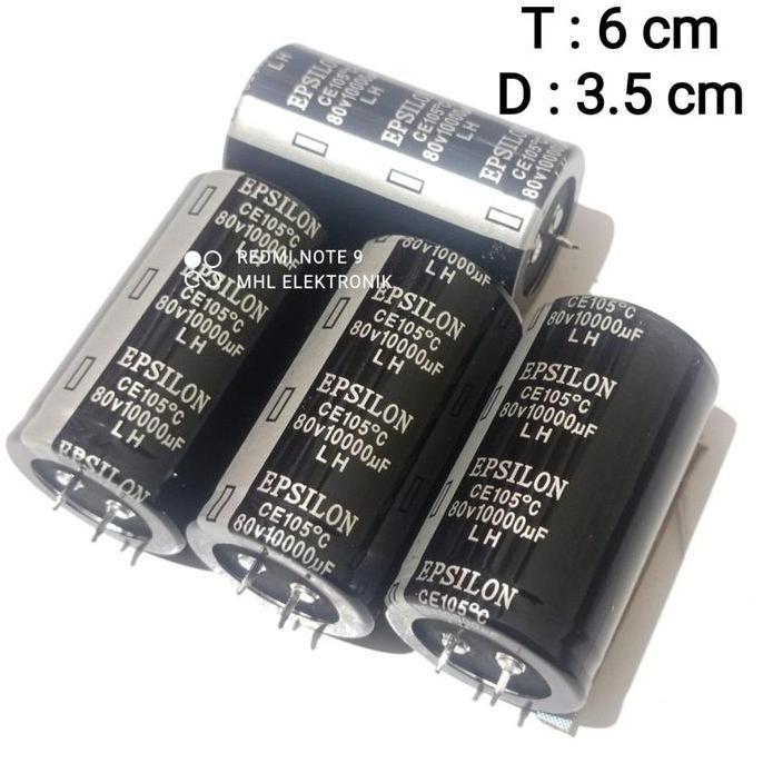 Best Seller Elco Epsilon 10000Uf 80V Original Full