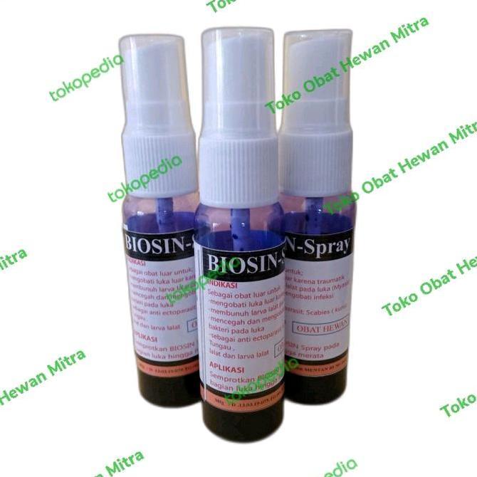 Biosin-Spray Obat Luka, Antibiotik, Antiparasit