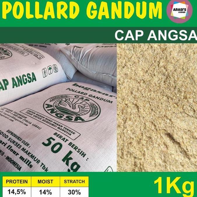 Pollard Gandum Polar Cap Angsa Pakan Ternak 1 Kg