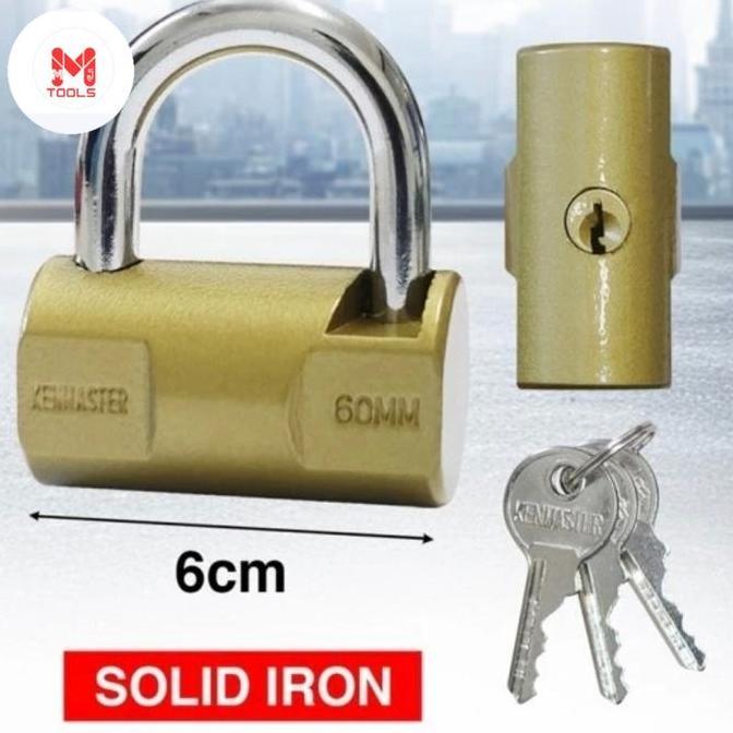 Ready Gembok Hammer KENMASTER 60mm KM-119 - KENMASTER Gembok Anti Maling - Gembok Pagar - Kunci Gemb