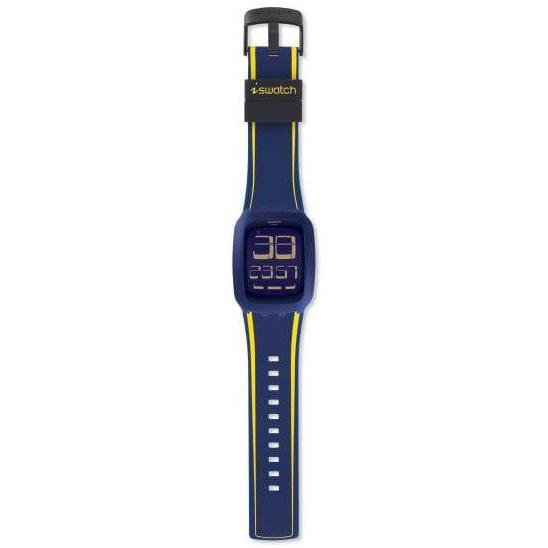 Swatch Digital Jam Tangan Karet SURN106 Iswatch wee Hours Original