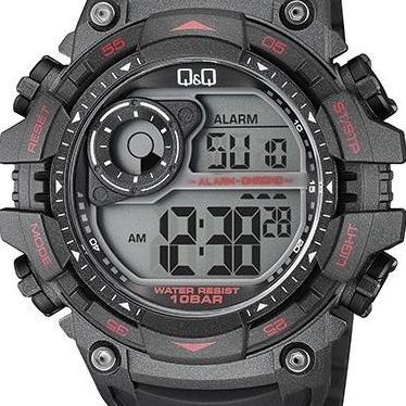 Q&Q QQ Digital Jam Tangan Pria Hitam M157J002Y Original