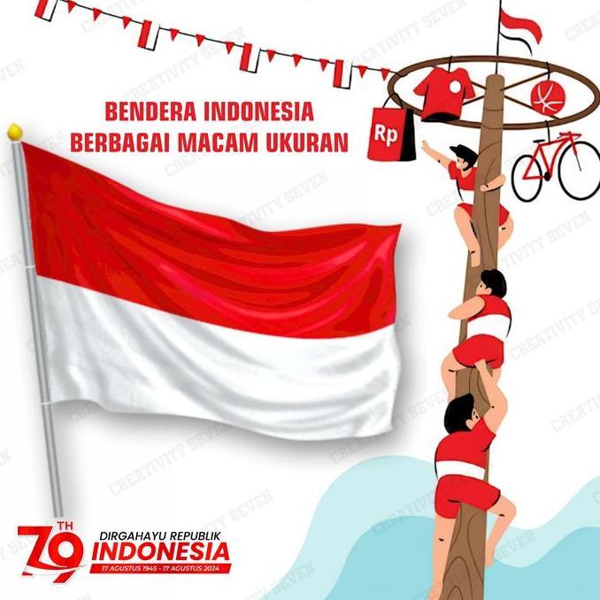 Bendera indonesia - Bendera ukuran besar - Bendera merah putih - Aksesoris indonesia