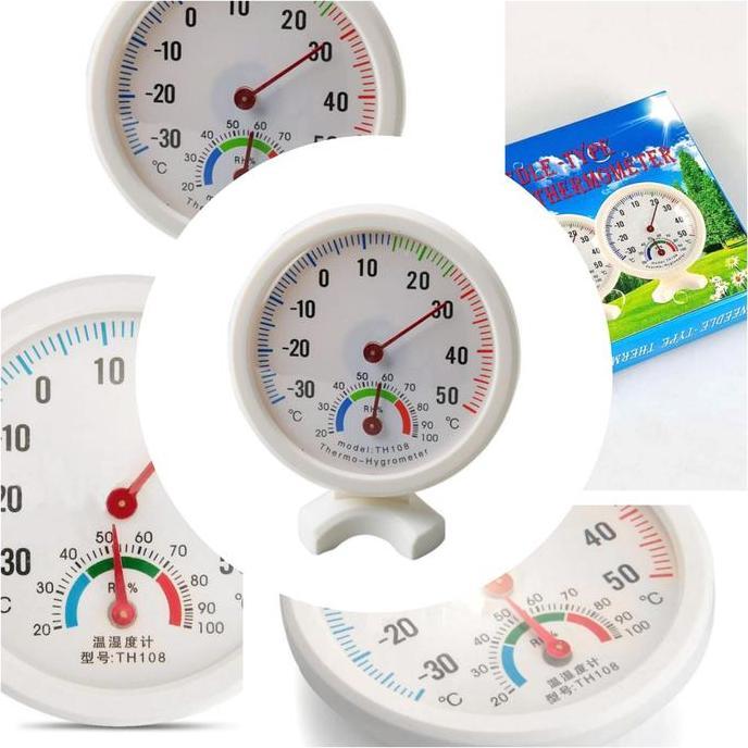 Thermometer Analog Ruangan Alat Pengatur Suhu Ruangan Hygrometer