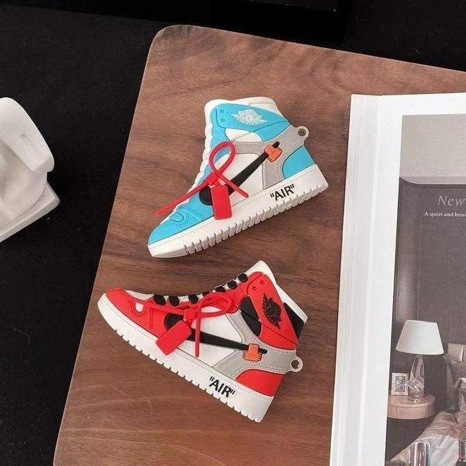 NIKE AJ OFF WHITE SERIES - Airpods Case Nike X Off White Gen 1 2 3 PRO