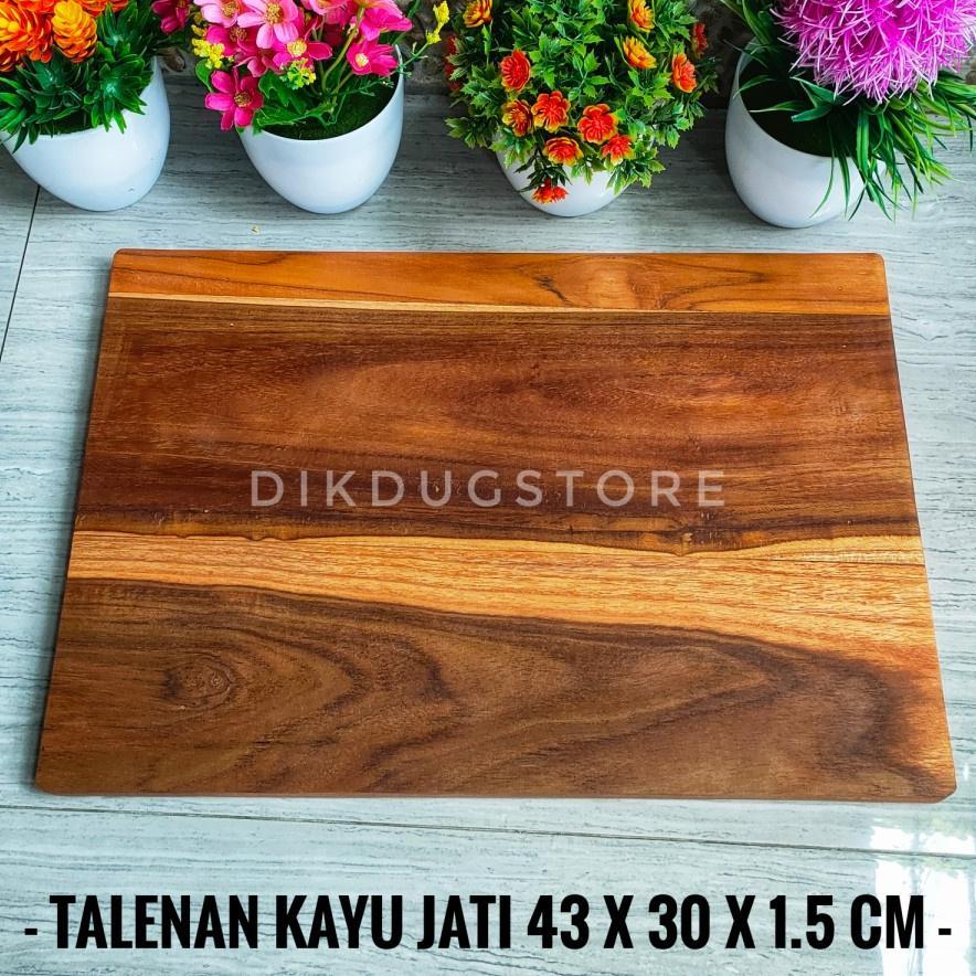 Talenan Kayu Jati Besar - Alas Adonan - Cutting Board - Pastry Board