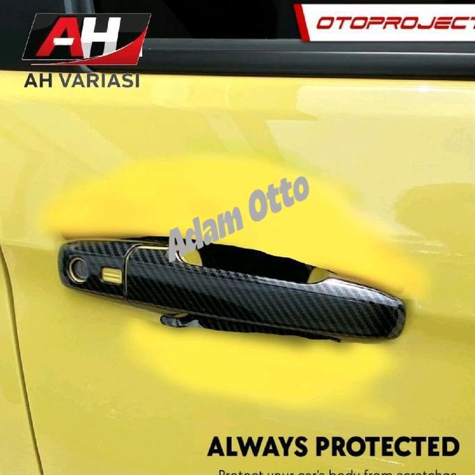 AKSESORIS MOBIL] DOOR HANDLE GAGANG PINTU / COVER TARIKAN HANDLE PINTU CARBON ALL NEW AGYA AYLA 2023