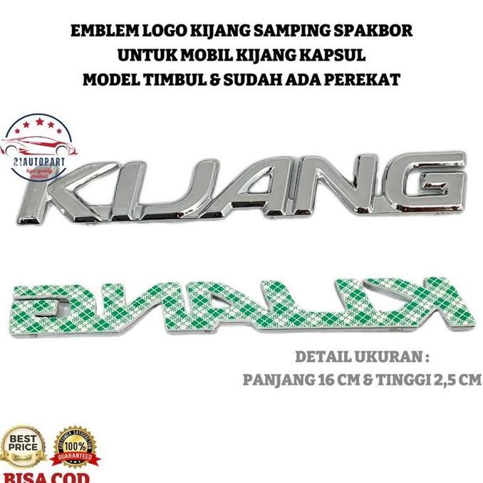 Emblem Logo Kijang Samping Spakbor untuk Mobil Kijang Kapsul