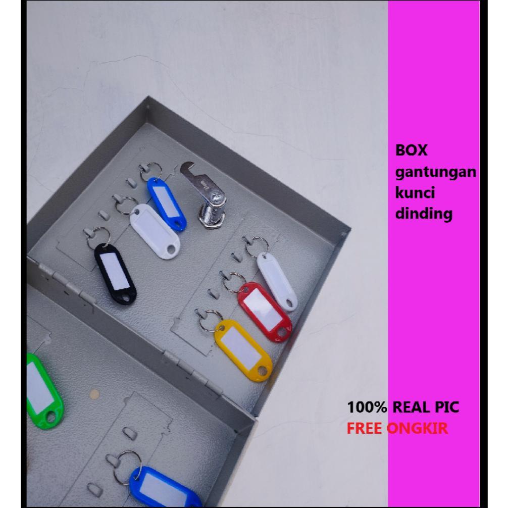BRANKAS BOX KUNCI DINDING GANTUNGAN KUNCI DINDING 20 SLOT BOX TEMPEL DINDING Key Box