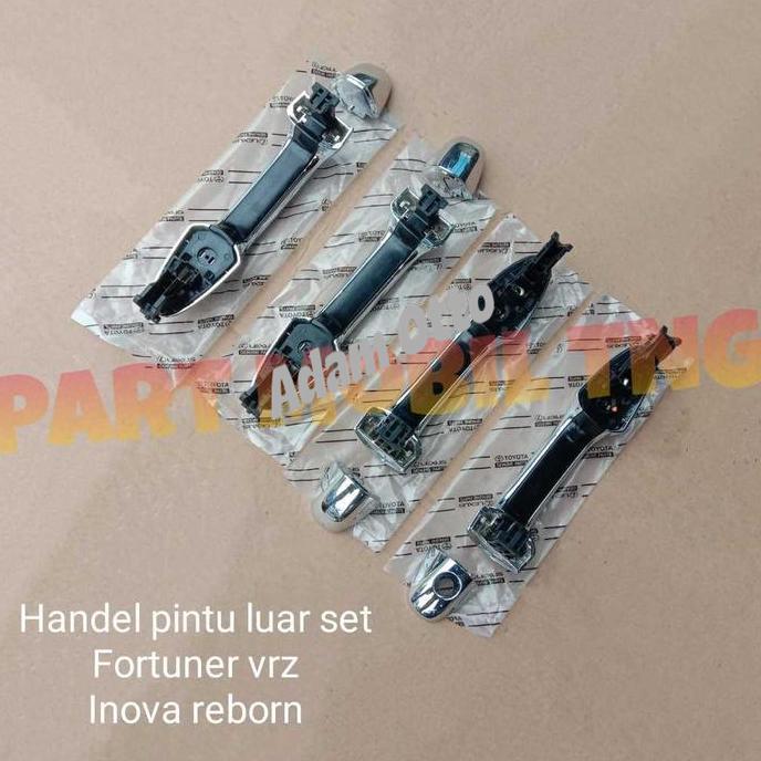 KOMPONEN SUSPENSI MOBIL] HANDLE HANDEL PINTU LUAR PEGANGAN PINTU DEPAN BELAKANG TOYOTA FORTUNER VRZ/
