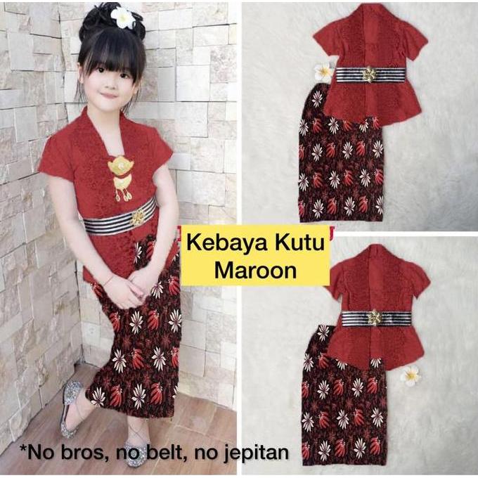 Baju Brokat Anak Perempuan Umur 4-15 Tahun Kebaya Anak Perempuan Pakaian Pesta Anak Kebaya Brukat An