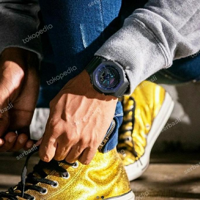 CASIO GSHOCK GA2100VB / GA-2100VB-1A ANALOG DIGITAL ORIGINAL GARANSI