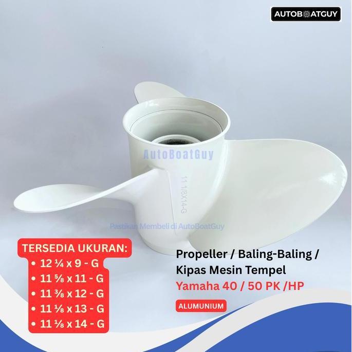 Propeller / Baling-Baling / Kipas Mesin Tempel Yamaha 40 / 50 PK /HP